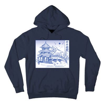 Japanese Garden Art Tall Hoodie