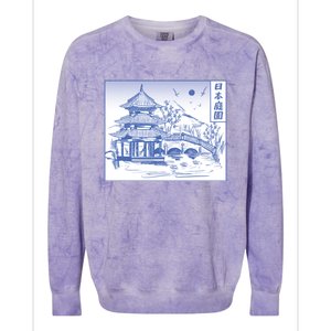 Japanese Garden Line Colorblast Crewneck Sweatshirt