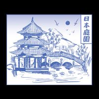 Japanese Garden Line Bucket Hat