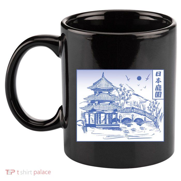 Japanese Garden Line 11oz C Handle Ceramic Mug