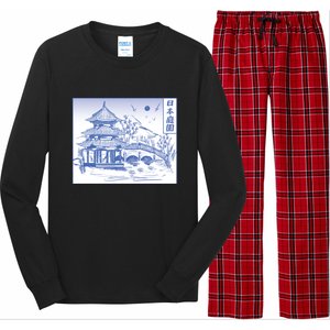 Japanese Garden Line Long Sleeve Pajama Set