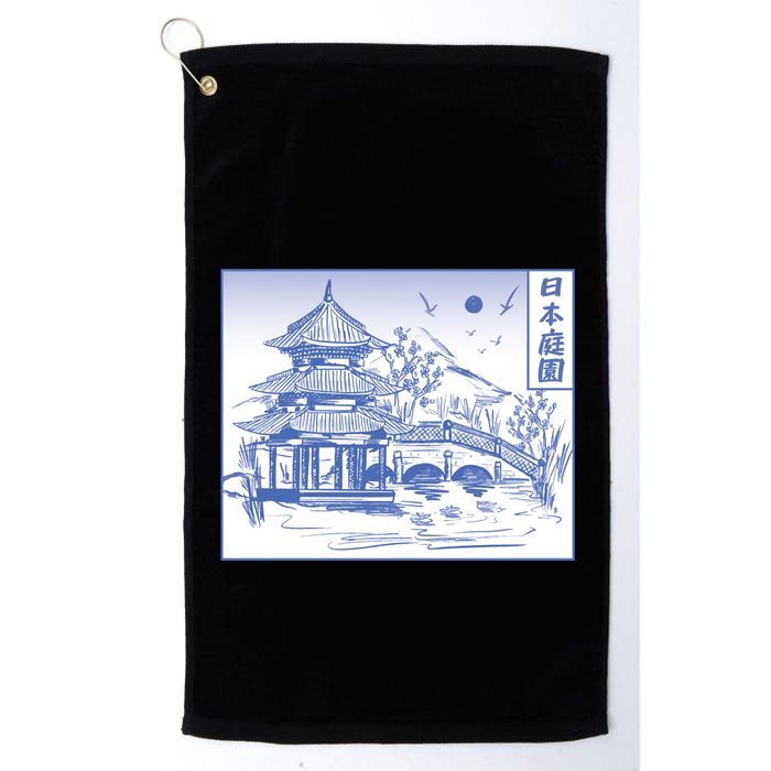 Japanese Garden Line Golf Towel