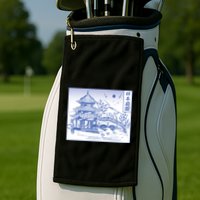 Japanese Garden Line Golf Towel