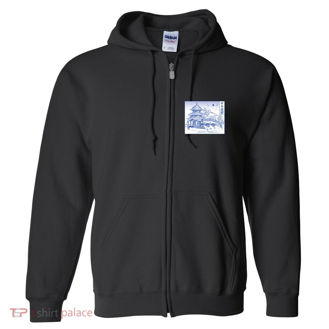 Japanese Garden Line Full Zip Hoodie
