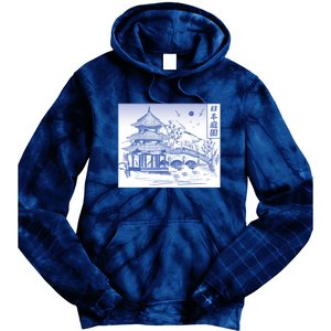 Japanese Garden Line Tie Dye Hoodie