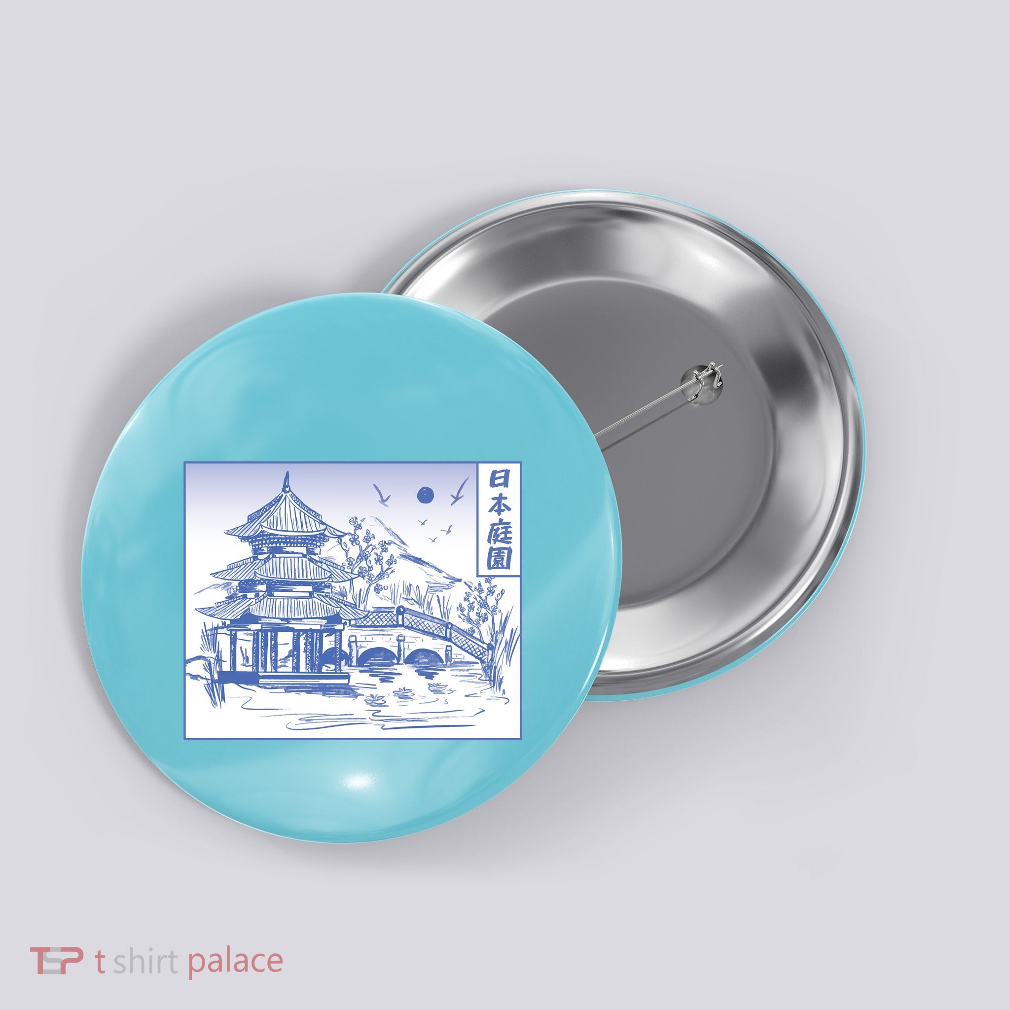 Japanese Garden Line Button