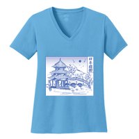 Japanese Garden Line Women's V-Neck T-Shirt