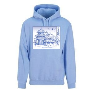 Japanese Garden Line Unisex Surf Hoodie