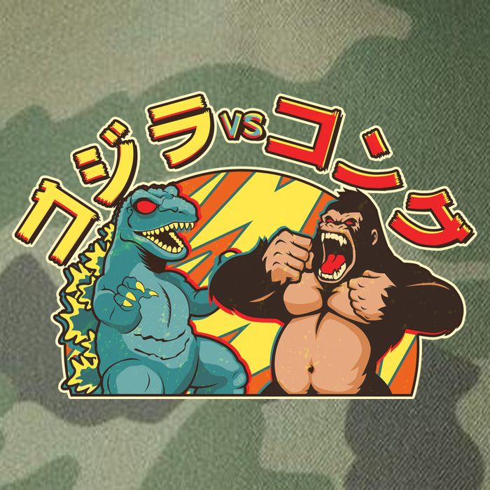 Japanese God-zilla Verse Kong Retro Legacy Tie Dye Trucker Hat