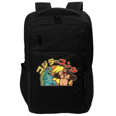 Japanese God-zilla Verse Kong Retro Impact Tech Backpack