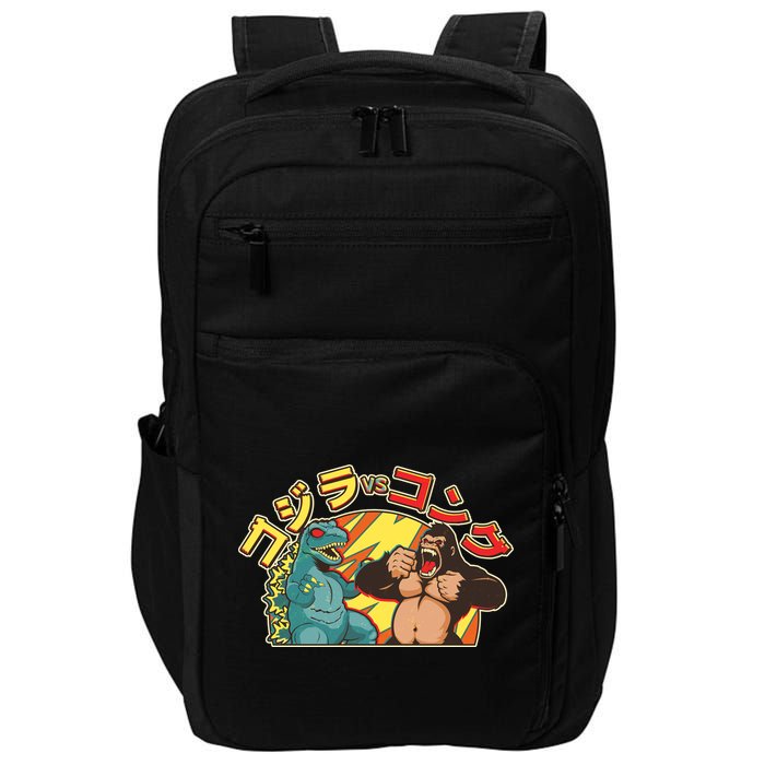 Japanese God-zilla Verse Kong Retro Impact Tech Backpack