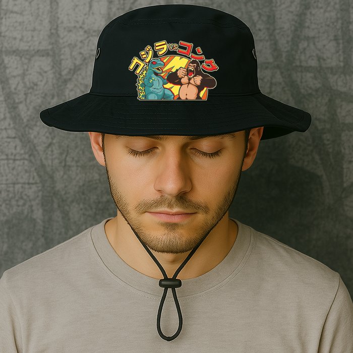 Japanese Zilla Verse Kong Retro Monster Bucket Hat