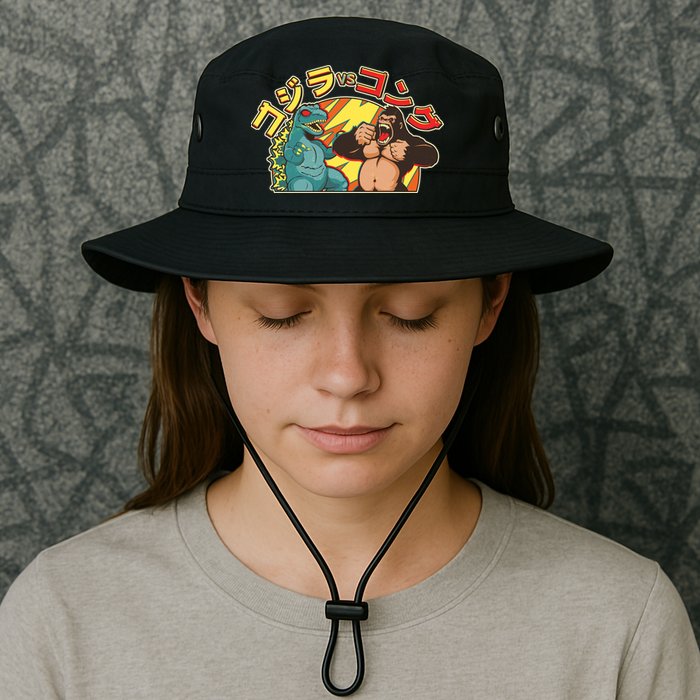 Japanese Zilla Verse Kong Retro Monster Bucket Hat