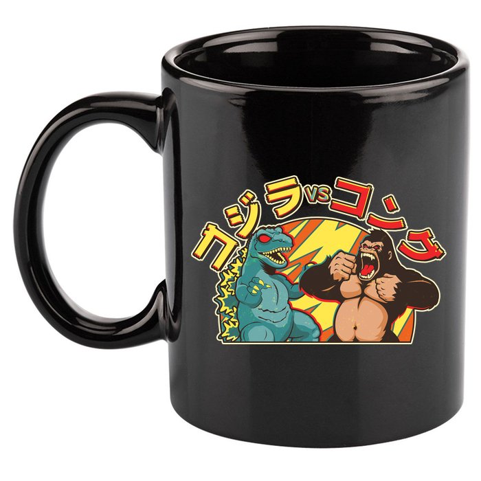 Japanese Zilla Verse Kong Retro Monster 11oz C Handle Ceramic Mug