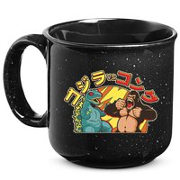 Japanese Zilla Verse Kong Retro Monster 15oz Campfire Ceramic Mug