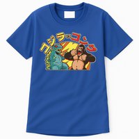 Japanese God-zilla Verse Kong Retro Tall T-Shirt