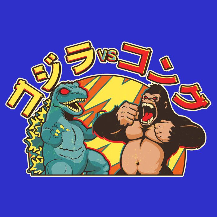 Japanese God-zilla Verse Kong Retro Toddler Sweatshirt