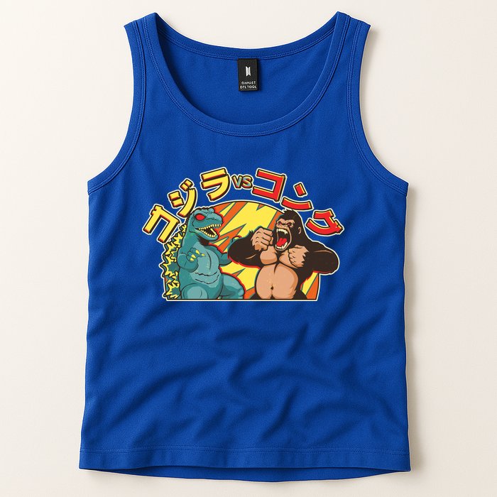 Japanese Zilla Verse Kong Retro Monster Tank Top