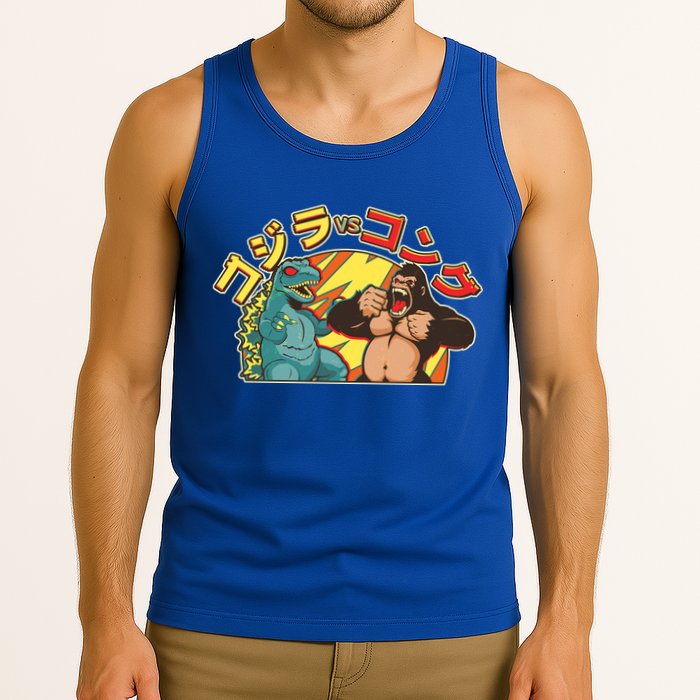 Japanese Zilla Verse Kong Retro Monster Tank Top