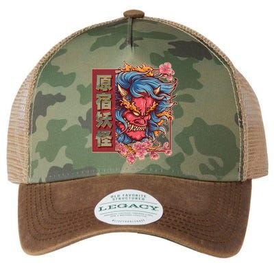 Japanese Harajuku Yokai Oni Monster Legacy Tie Dye Trucker Hat
