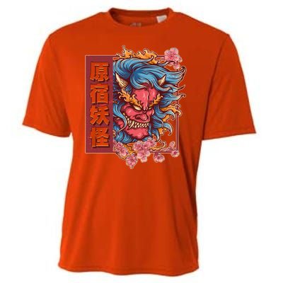 Japanese Harajuku Yokai Oni Monster Cooling Performance Crew T-Shirt