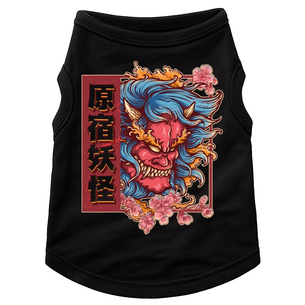 Japanese Harajuku Yokai Oni Monster Doggie Tank