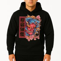 Japanese Harajuku Yokai Oni Monster Hoodie
