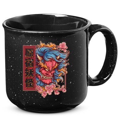 Japanese Harajuku Yokai Oni Monster 15oz Campfire Ceramic Mug