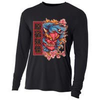 Japanese Harajuku Yokai Oni Monster Cooling Performance Long Sleeve Crew