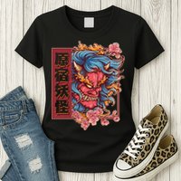 Japanese Harajuku Yokai Oni Monster Womens T-Shirt