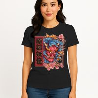 Japanese Harajuku Yokai Oni Monster Womens T-Shirt