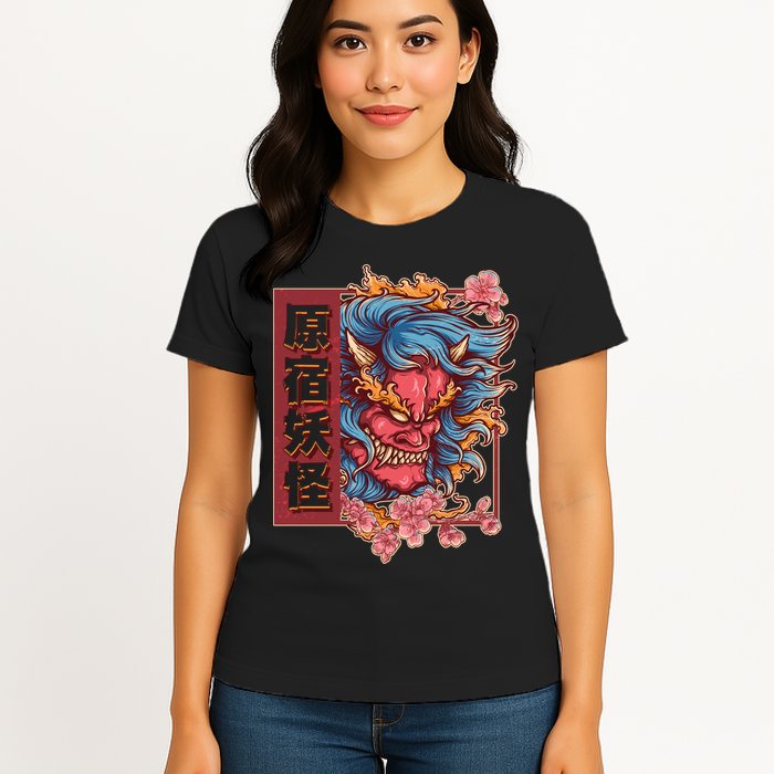 Japanese Harajuku Yokai Oni Monster Womens T-Shirt