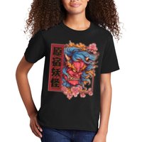 Japanese Harajuku Yokai Oni Monster Kids T-Shirt