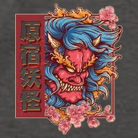 Japanese Harajuku Yokai Oni Monster Vector Backpack