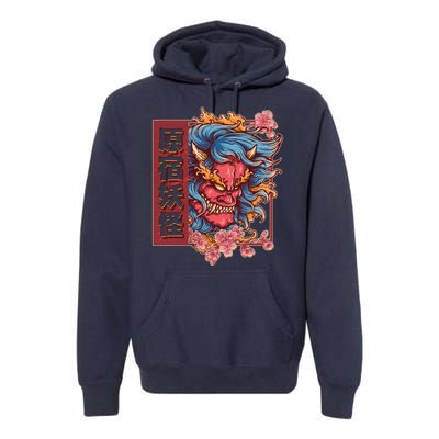 Japanese Harajuku Yokai Oni Monster Premium Hoodie