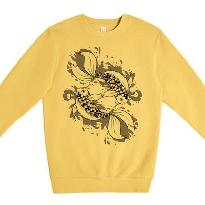 Japanese Koi Pisces Premium Crewneck Sweatshirt