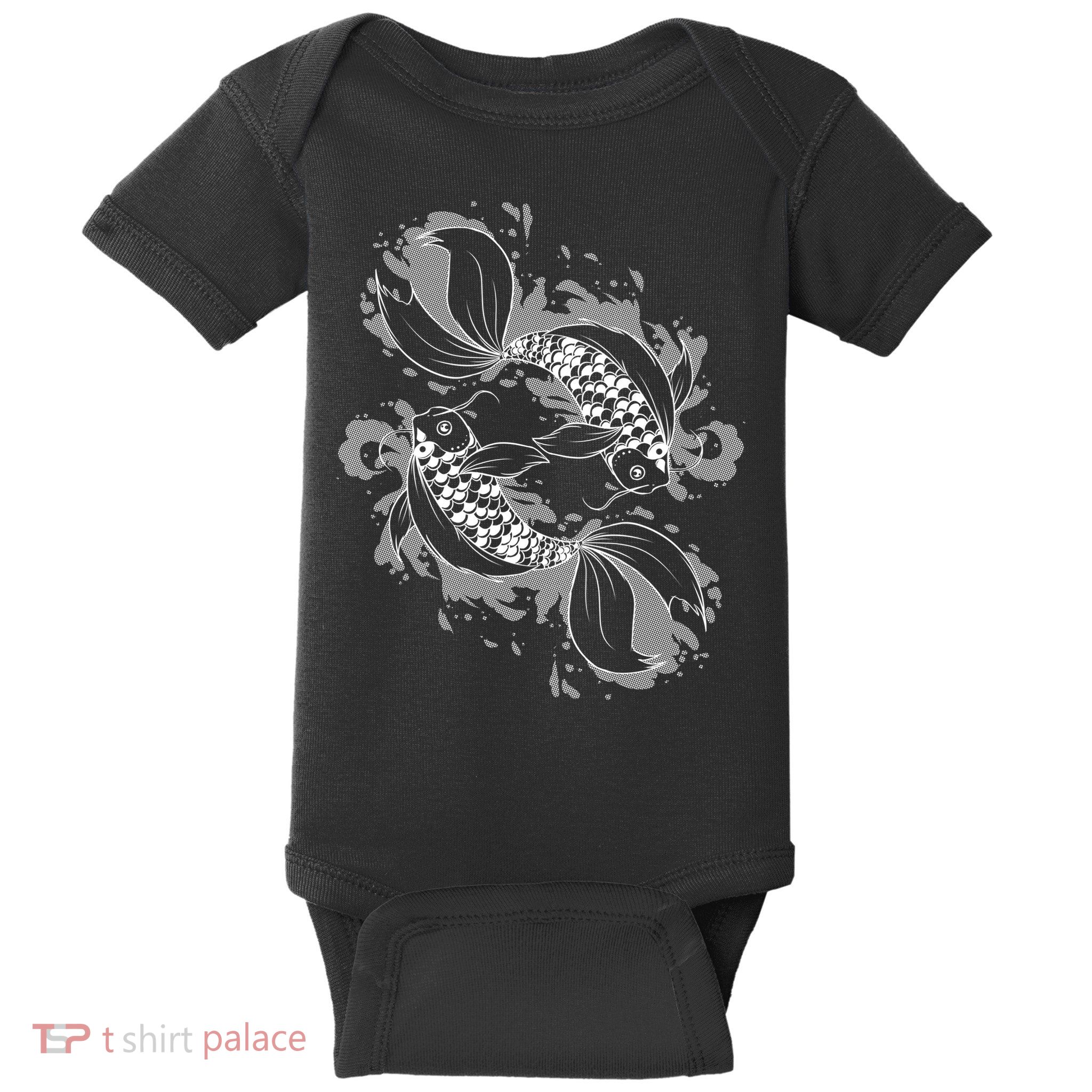 Japanese Koi Pisces Baby Bodysuit