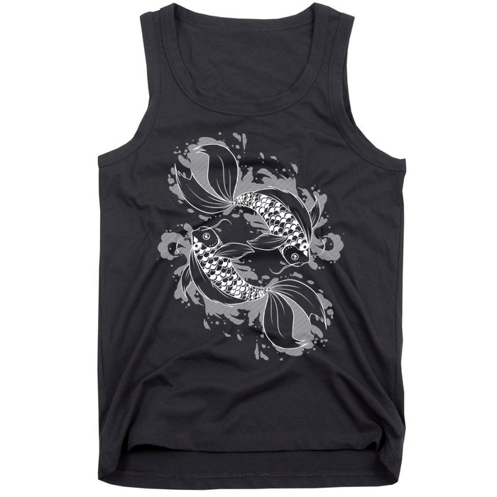 Japanese Koi Pisces Tank Top