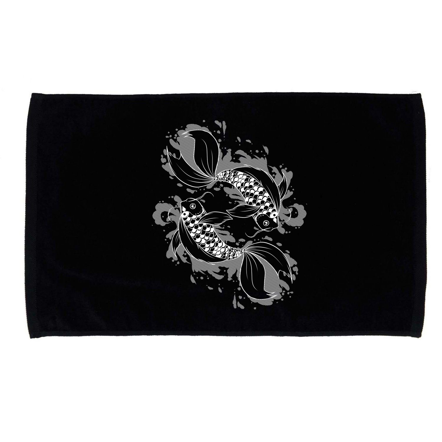 Japanese Koi Pisces Microfiber Hand Towel
