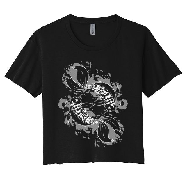 Japanese Koi Pisces Crop Top