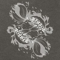 Japanese Koi Pisces Cotton Canvas Backpack