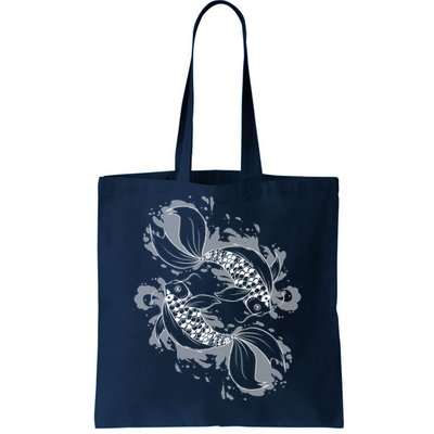 Japanese Koi Pisces Tote Bag