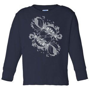 Japanese Koi Pisces Toddler Long Sleeve Shirt