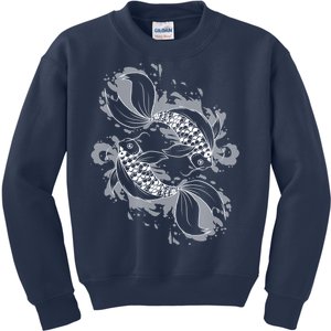 Japanese Koi Pisces Kids Sweatshirt