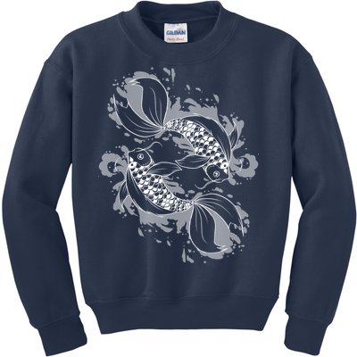 Japanese Koi Pisces Kids Sweatshirt