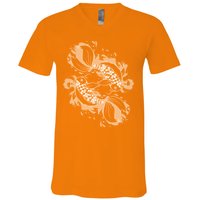 Japanese Koi Pisces V-Neck T-Shirt