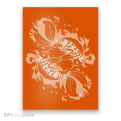 Japanese Koi Pisces Poster