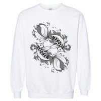 Japanese Koi Pisces Garment-Dyed Sweatshirt