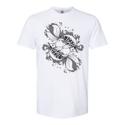 Japanese Koi Pisces Softstyle CVC T-Shirt