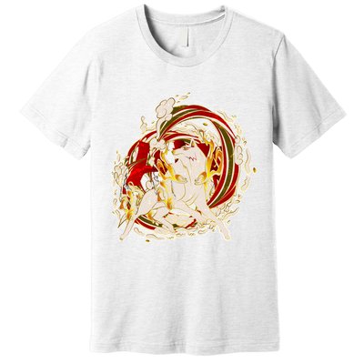 Japanese Mythology Okami Wolf Premium T-Shirt
